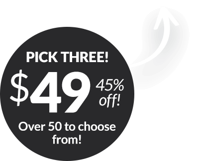 Pick 3! 45% Off!